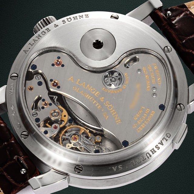 A. Lange and Sohne Lange 31 - Silver Dial & Leather Strap
